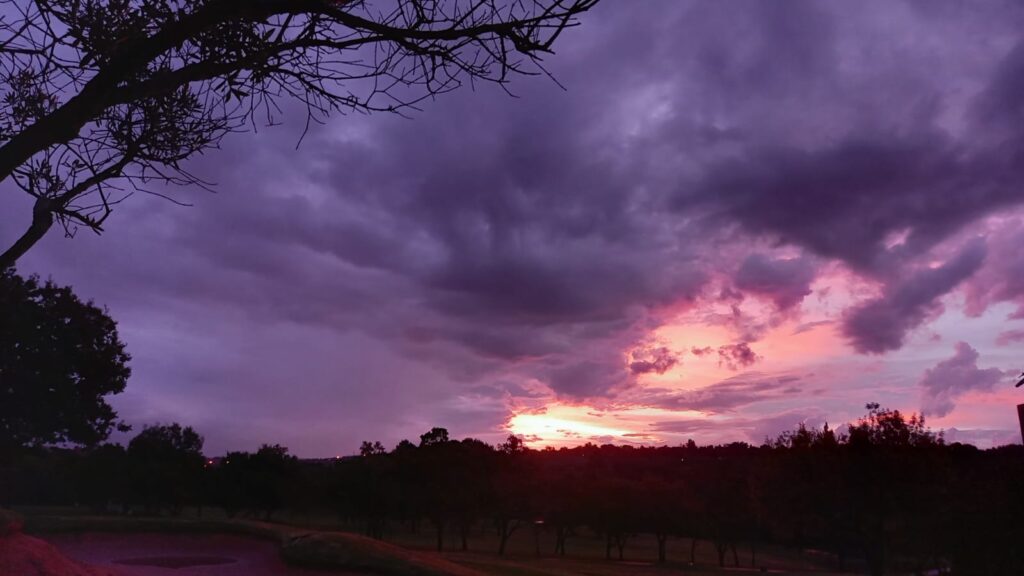 Sunset on the 5th of April 2024.