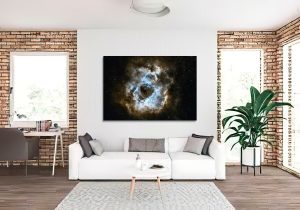 Rosette Nebula in Hubble Palette